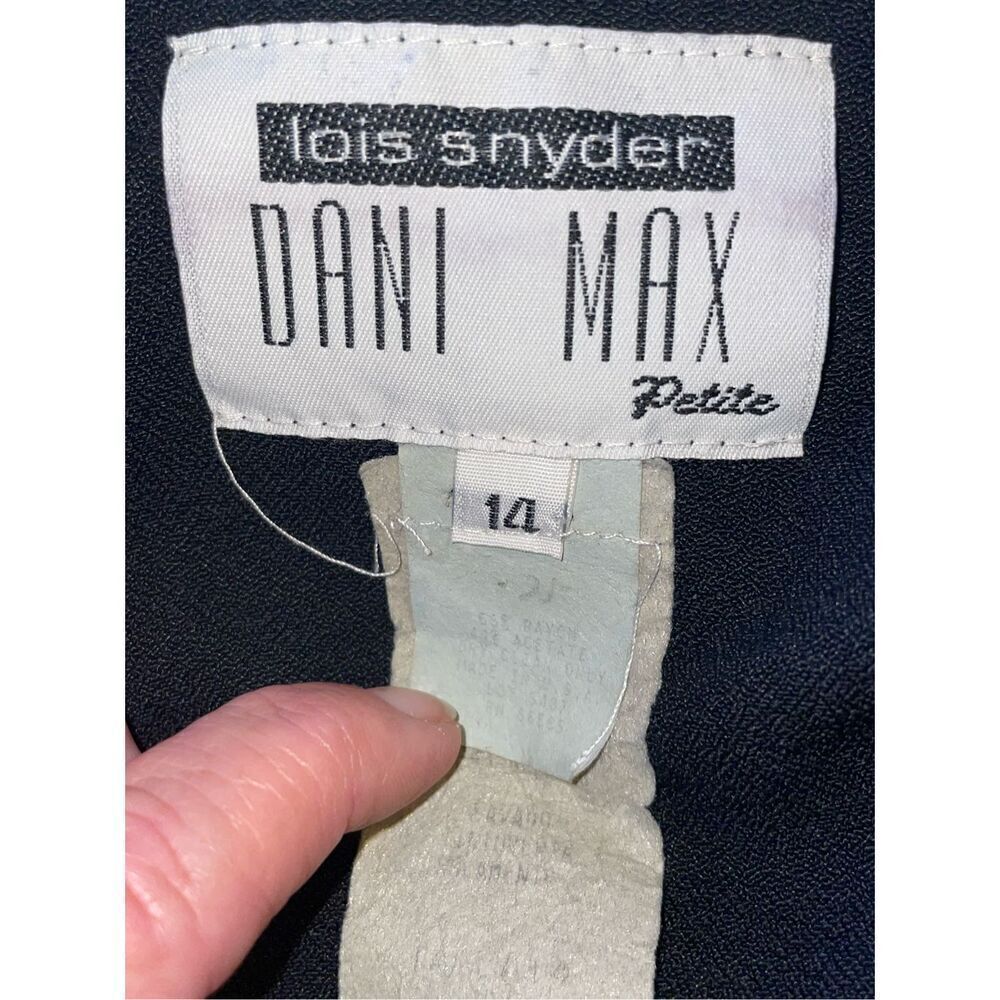 Lois Snyder Dani Max Tudor Blouse/Blazer Vintage 14 Petite - Picture 4 of 7